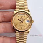 Replica Rolex Day-Date 36mm Men Watch All Gold Stick Markers